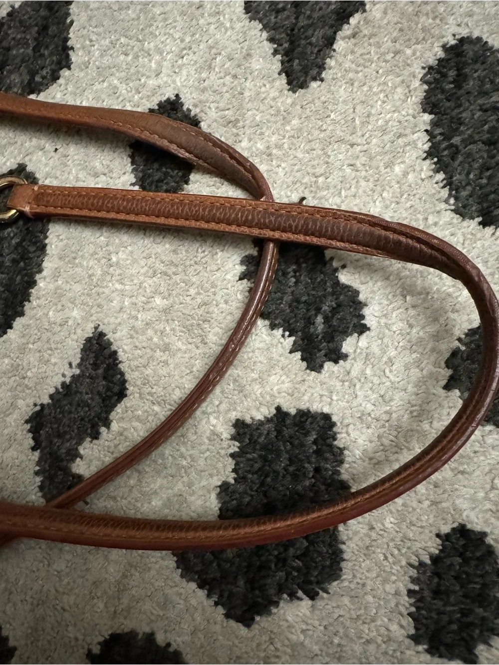 Coach Chestnut Brown Pebbled Leather Shoulder Tote with Gold Hardware